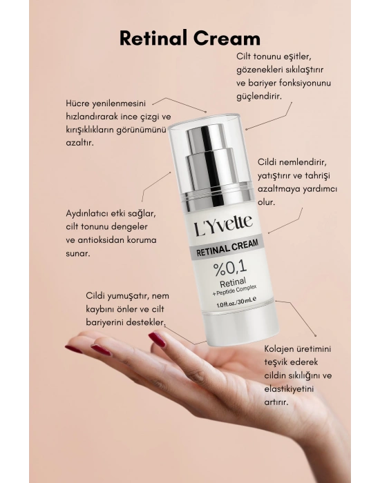 %0.1 Retinal Içeren Yaşlanma, Kırışıklık Karşıtı, Onarıcı Ve Gençleştirici, Leke Kremi