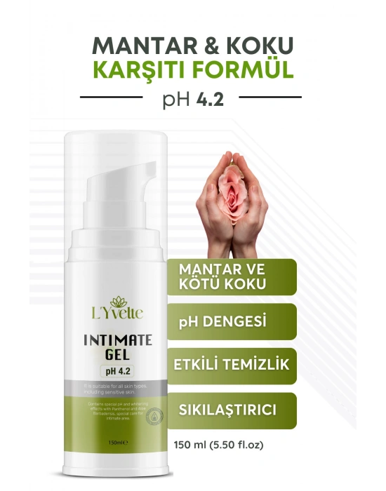 Genital Bölge Intim Temizleme Köpüğü Koku, Mantar Karşıtı Sıkılaştırıcı Etkili Bakım Köpüğü 150 ml