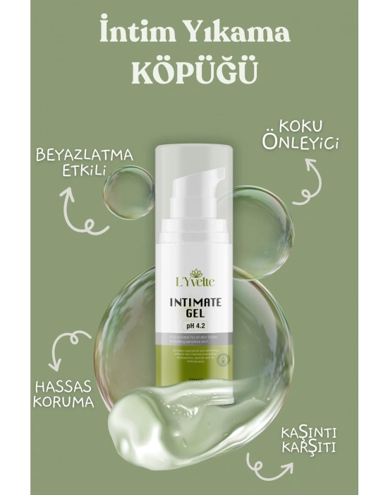 Genital Bölge Intim Temizleme Köpüğü Koku, Mantar Karşıtı Sıkılaştırıcı Etkili Bakım Köpüğü 150 ml