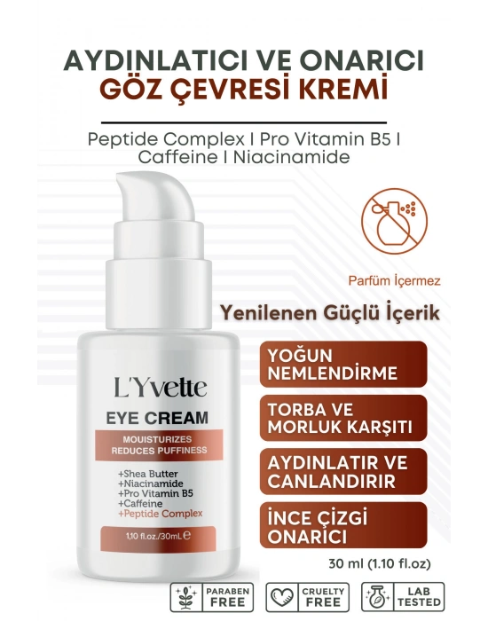 Peptit Complex Göz Altı Torbası, Göz Çevresi Morluk Ve Ince Çizgi Karşıtı, Aydınlatıcı Gözaltı Kremi