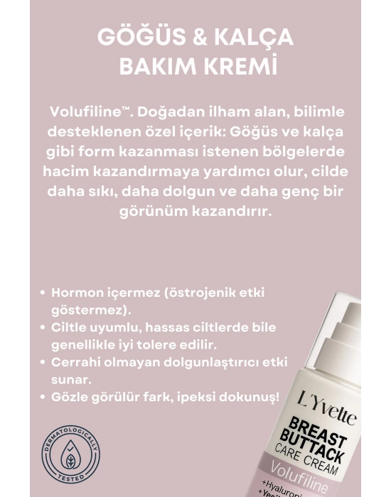 Volufiline Içeren Göğüs Ve Kalça Dolgunlaştırıcı & Dikleştirici Şekil Verici Krem