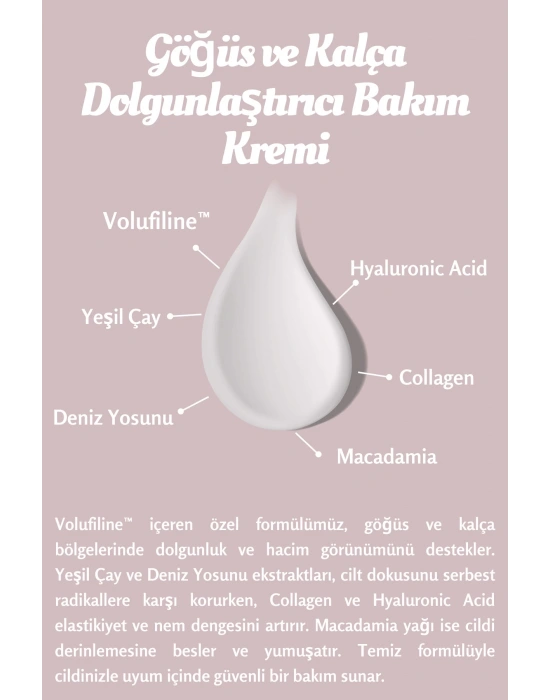 Volufiline Içeren Göğüs Ve Kalça Dolgunlaştırıcı & Dikleştirici Şekil Verici Krem