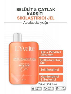 Selülit Ve Çatlak Karşıtı Sıkılaştırıcı Arındırıcı Nemlendirici Avokado Yağı Içeren Jel