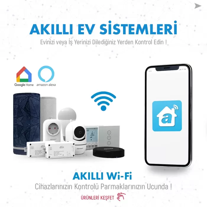 Akıllı Wİ-Fİ Kombi Termostatı - Kablolu - Dijital