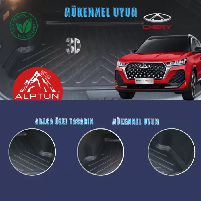 Chery Tiggo 7 Pro Bagaj Havuzu 2020den > 2024 + Modellere Uyumludur