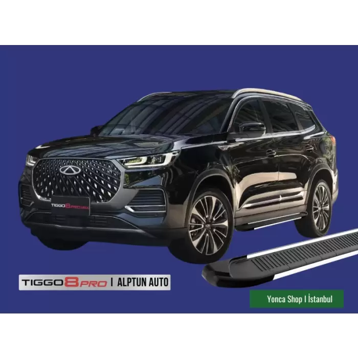 Chery Tiggo 8 Pro Yan Basamak - 2022 - 2023 - 2024 + Uyumlu