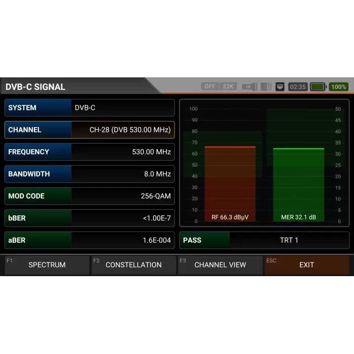 DVB SİNYAL ANALİZÖRÜ AS07STCA-4K