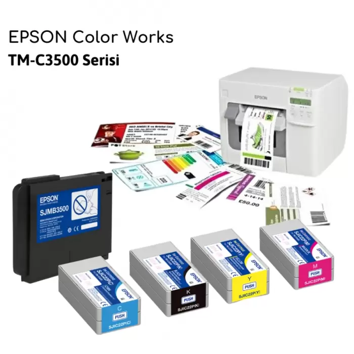 Epson TM-C3500 Etiket Yazıcı