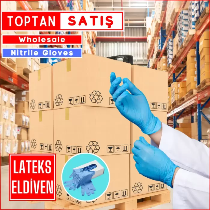 Nitril İş Güvenliği Eldiveni I S-M-L Bedenler