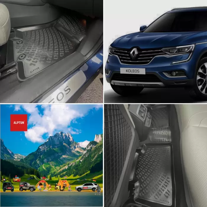 Renault Koleos Havuzlu Paspas ve Bagaj Havuzu I 3D I 2016 Sonrası Modellere Uyumludur