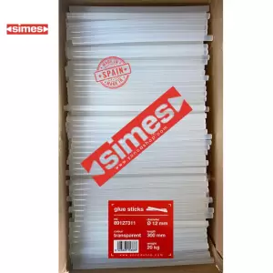 Simes Şeffaf Mum Silikon (Hot Melt) 12mm X 30cm 20 KG - Orjinal Koli