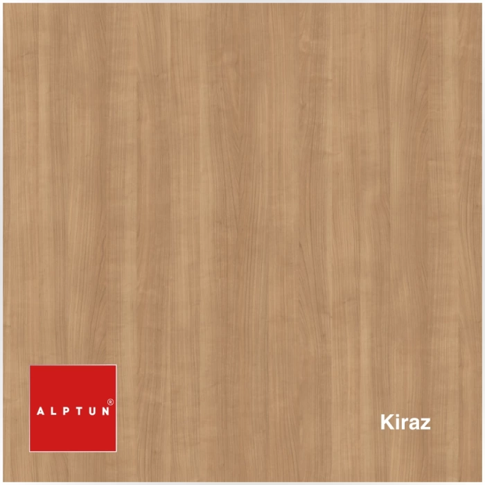 Ahşap Dosya Dolabı I G240cm X U114cm X D40cm - 3 Modul - Krem & Kiraz