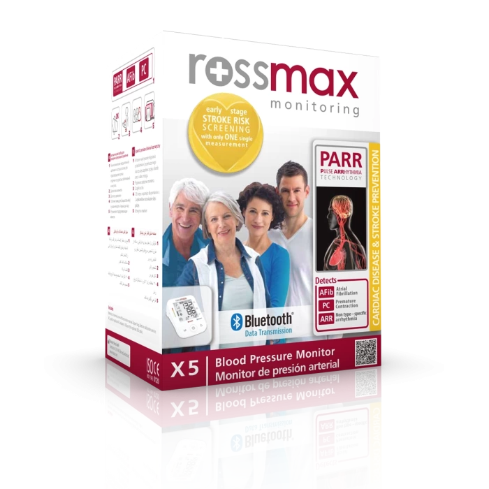 Rossmax X5 BT - Bluetooth Tam Otomatik Dijital Koldan Ölçüm Tansiyon Aleti - PARR Teknolojisi