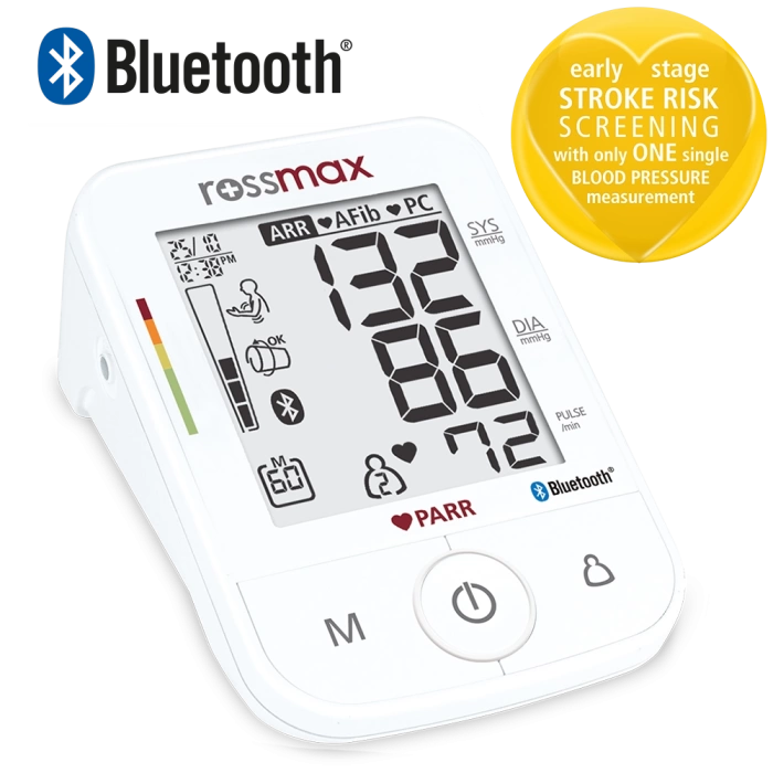 Rossmax X5 BT - Bluetooth Tam Otomatik Dijital Koldan Ölçüm Tansiyon Aleti - PARR Teknolojisi