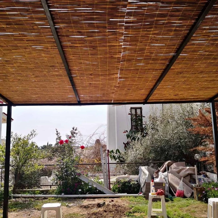 2,50 Metre X 6 Metre Hasır Bahçe Çiti Gölgelik