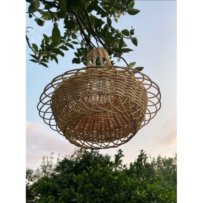 Hasır Sarkıt Avize Dantelli 35 cm