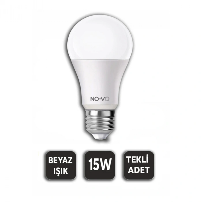 10 ADET 15W BEYAZ LED AMPUL 1200LM 6500K 15.000 SAAT ÖMÜR (5263)