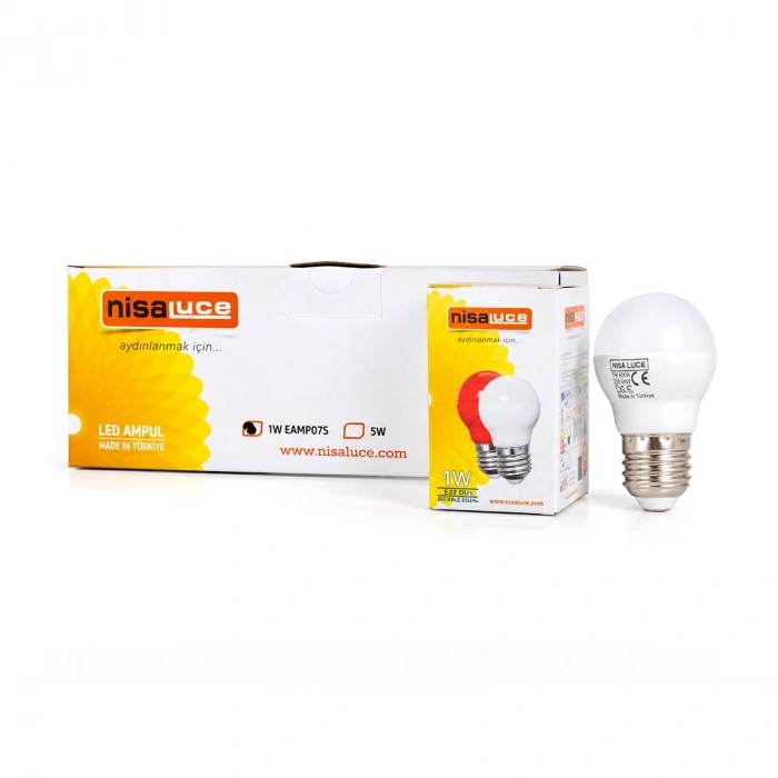 10 ADET 1W E27 BEYAZ YUVARLAK GECE LAMBASI LED AMPUL (5263)