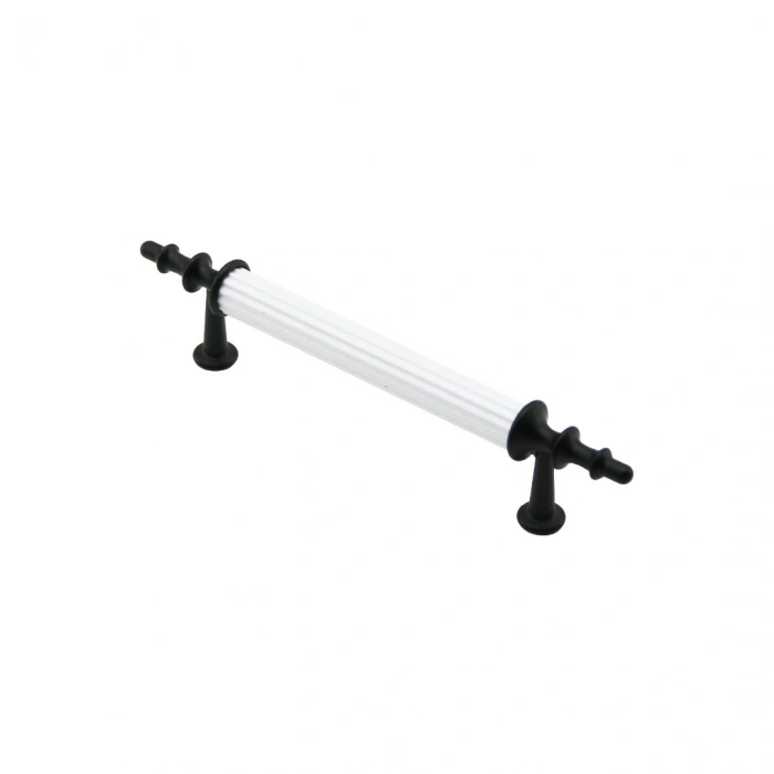 10 ADET BEYAZ - SİYAH BORU KULP 9.6CM (5263)