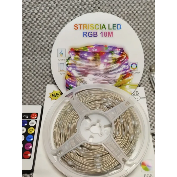 10 Metre, Led Şerit, Usb Bağlantılı, Kumandalı, Ambiyans Işığı SDR-LED-109 (5263)
