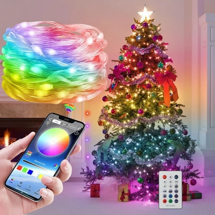 10 MT Uzaktan Kumandalı USB LED Işık – Çok Modlu Dekoratif Ortam Aydınlatmas (5263)