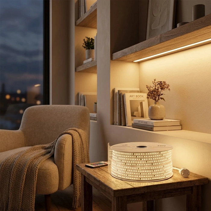 100MT 3000K - GÜN IŞIK DIŞ MEKAN ŞERİT LED 220V 120LED 348983 (5263)