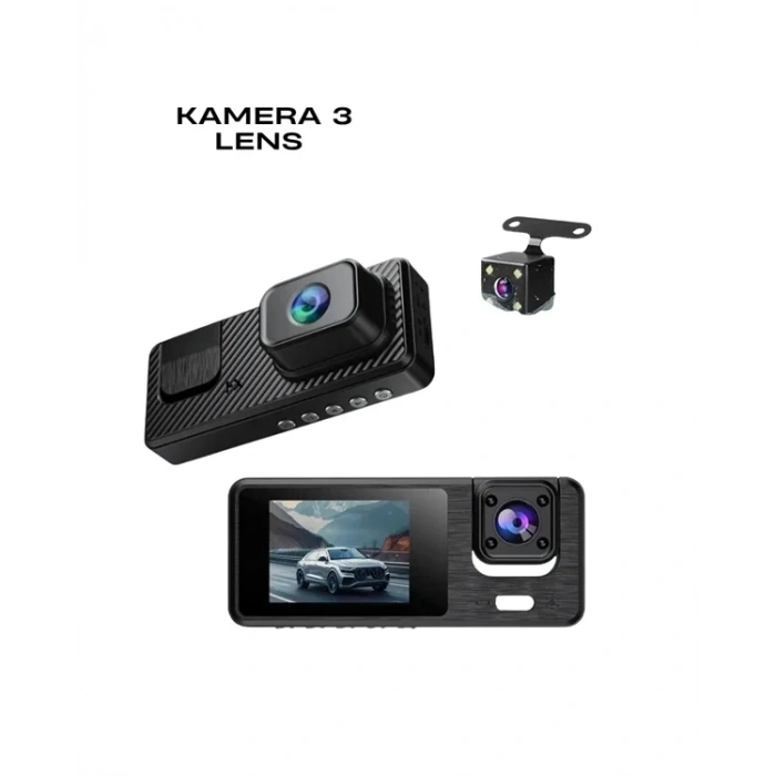 1080p 3 Kameralı Araç Dvr -Q301