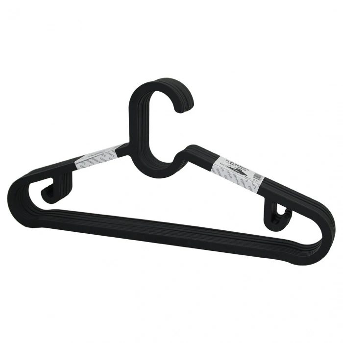 10PCS PLASTİK - ANTRASİT GRİ ELBİSE ASKISI (5263)