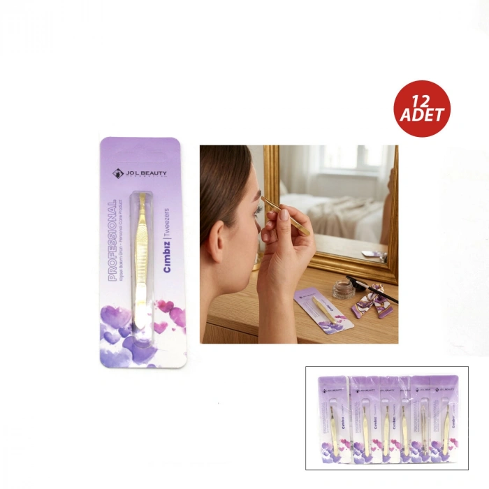 12 ADET SARI CIMBIZ (5263)