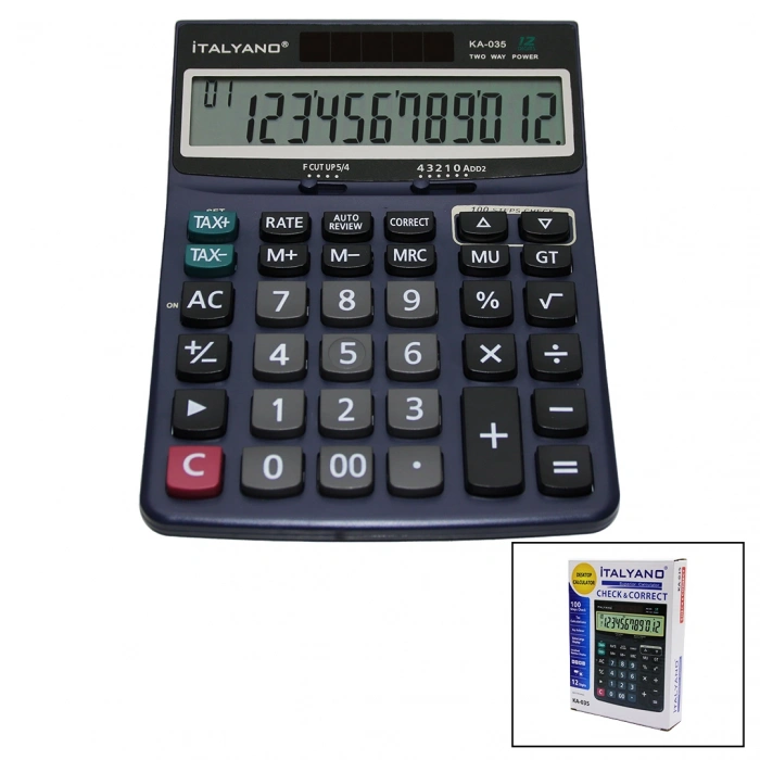 12 HANELİ HESAP MAKİNESİ 100 İŞLEM GERİ SAYDIRMA (5263)