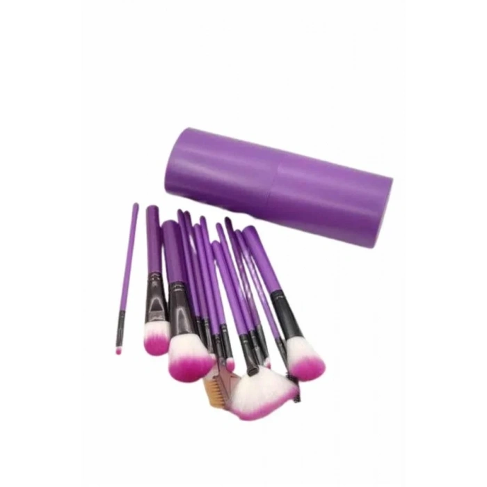 12 Parça Profesyonel Makyaj Fırçası Far Fırçası Allık Fırçası Yumuşak Kıllı