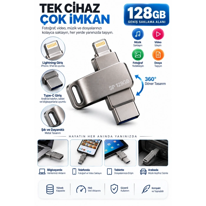 128 Gb Flash Bellek