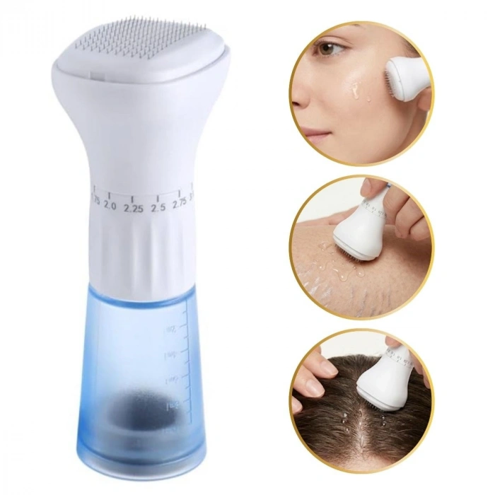 140 İğneli Serum Hazneli Dermaroller – 0-3 mm Ayarlı Dermaroller Mikro İğneli Saç, Cilt ve Vücut Bakım Aparatı (5263)