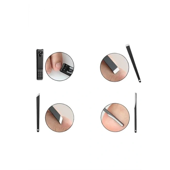 17 Parça Manikür Seti Taşınabilir Özel Çantalı El Ve Ayak Bakımı Tırnak Batığı Temizleme