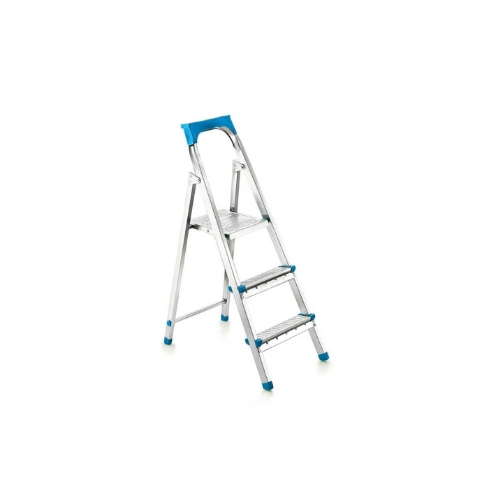 2+1BASAMAKLI METAL MERDİVEN Y: 60CM - 120KG.TAŞIMA KAPASİTESİ (5263)