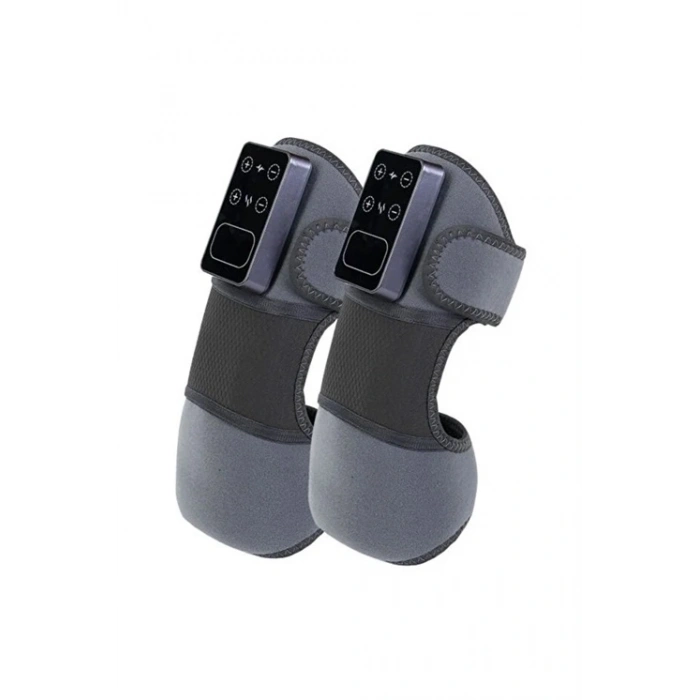 2 Adet Şarjlı Isıtmalı Diz Masaj Aleti – Titreşimli Fizyoterapi Dizlik | Diz Omuz Kol Bacak