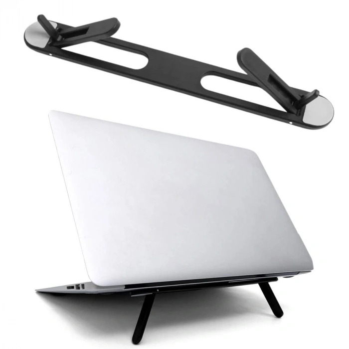 2 Kademeli Katlanabilir Laptop Standı – Kendiliğinden Güçlü Yapışkanlı, Ergonomik Tablet Yükseltici (5263)