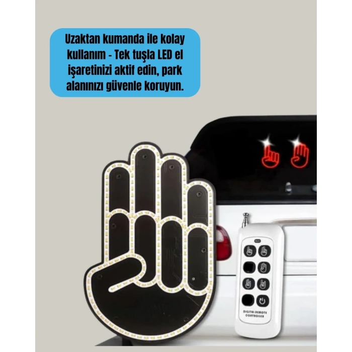 2025 Orijinal Led El Park Uyarı Sistemi Uzaktan Kumandalı