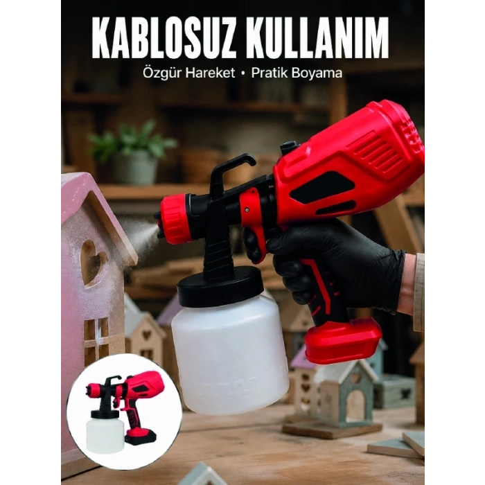 21v Güçlü Motor İle Profesyonel Boyama Performansı