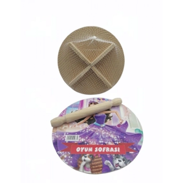 24CM RESİMLİ AHŞAP OYUN SOFRASI EKMEK TAHTA (5263)