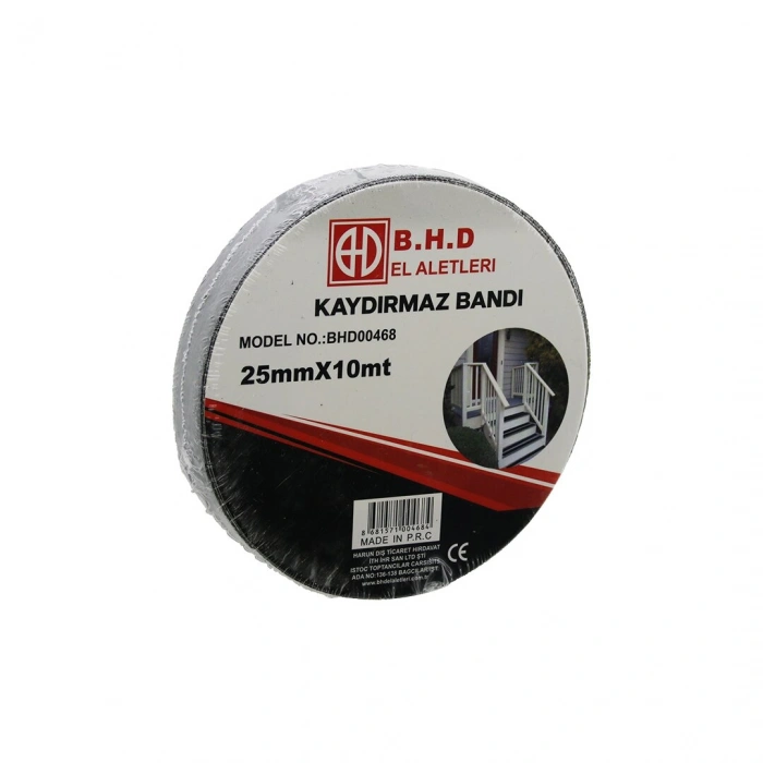25MM X 10MT KAYDIRMAZ SİYAH BANT (5263)