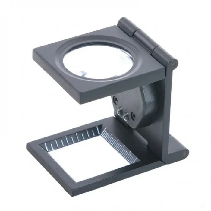 -25x25 Mm Full Çelik Kaplı Katlamalı Büyüteç Th-9005b