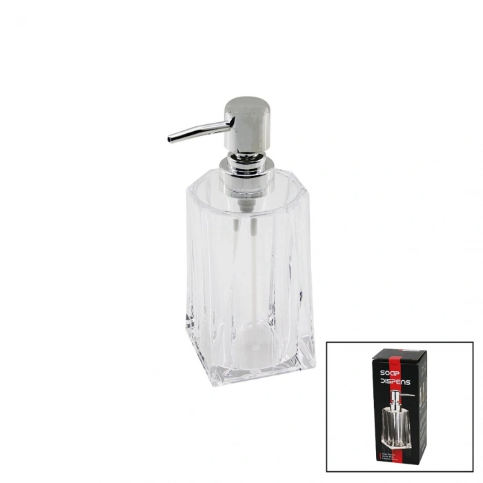280ML - UZUN   ŞEFFAF - MİKA KRİSTAL  SIVI SABUNLUK (5263)