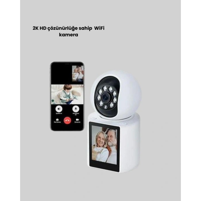 2k Gece Görüşlü Kapalı Alan Kamera Çift Yönlü Konuşma Ve Akıllı Arama