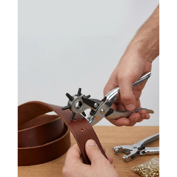 2li Kemer Delme Atı Deri Delik Açma Pensesi Çok Amaçlı Kullanım