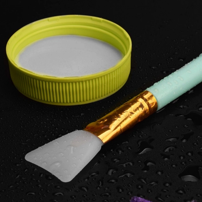 2li Silikon Temizlemesi Kolay Kullanılabilen Yüz Cilt Bakımı Maske Ve Krem Spatulası (5263)
