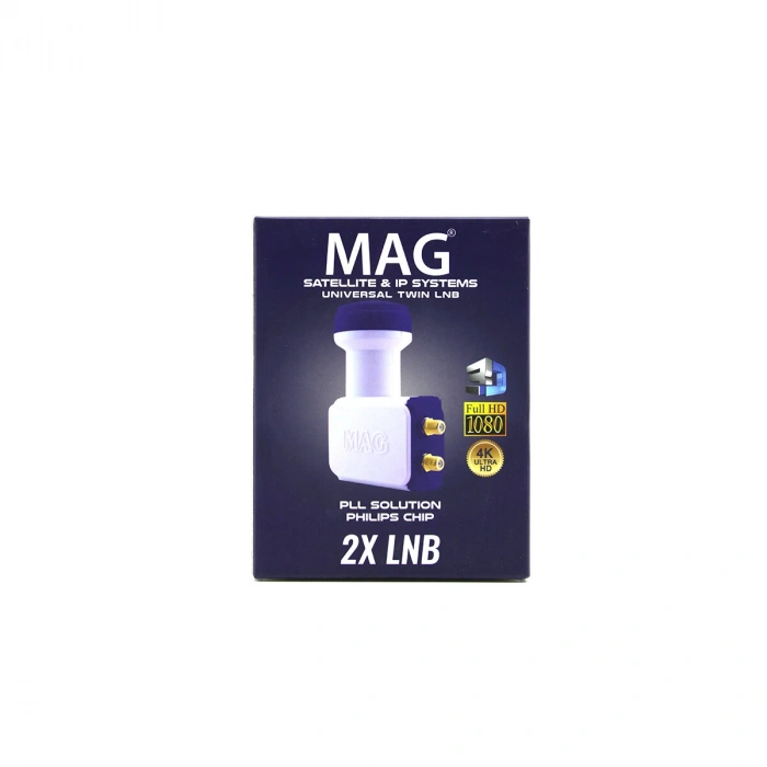 2Lİ UYDU LNB UNIVERSAL TWIN FULL HD - 3D - 0.1dB RLE-200 (5263)