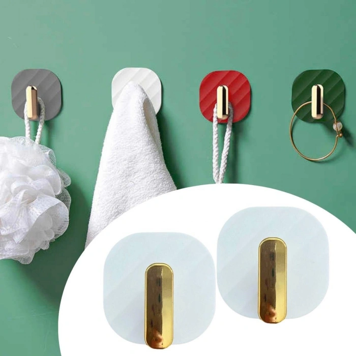 2li Yapışkanlı Retro Askılık Dolap Kapak Kulpu Beyaz (5263)