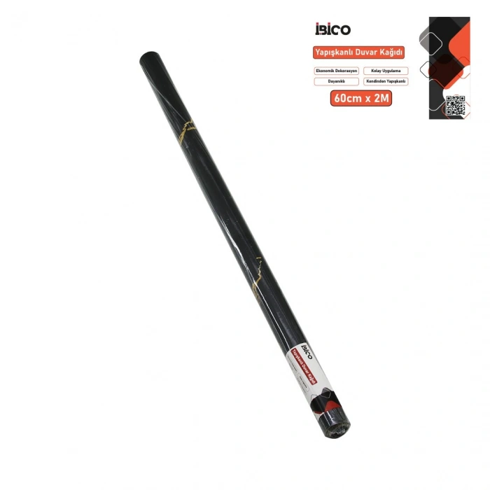 2MT X 60CM SİYAH MERMER DESENLİ TEZGAH ÜSTÜ FOLYO STİCKER - DUVAR KAĞIT KENDİNDEN YAPIŞKANLI - EKO DEKORASYON - DAYANIKLI (5263)