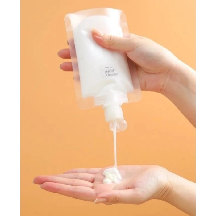 3 Adet 100ml Krem Şampuan Kabı Tekrar Kullanılabilir Set (5263)